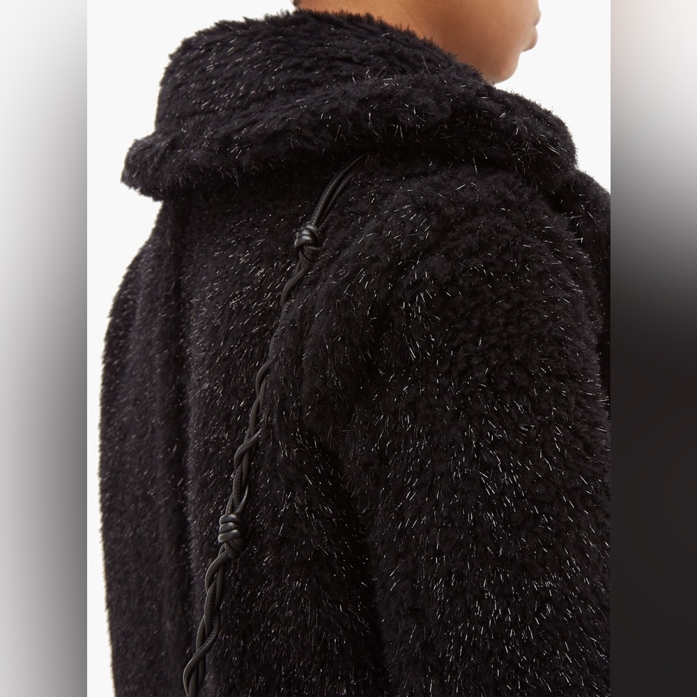 đź–¤BNWT MAX MARA SPARKLY BLACK TEDDY COATđź–¤ - Picture 6 of 14